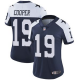 Nike Dallas Cowboys #19 Amari Cooper Navy Blue Thanksgiving Women's Stitched NFL Vapor Untouchable Limited Throwback Jersey