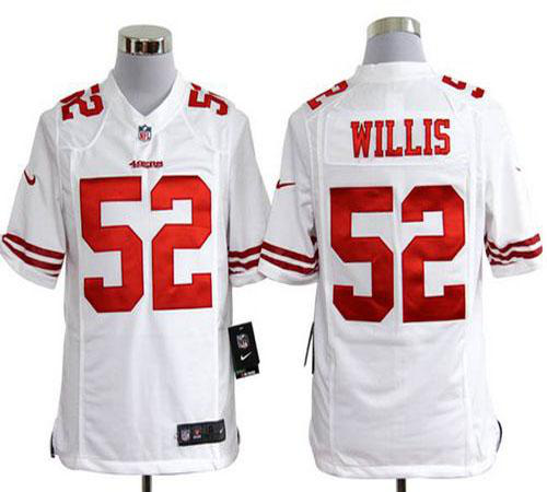 Nike San Francisco 49ers #52 Patrick Willis White Men's Stitched NFL Game Jersey