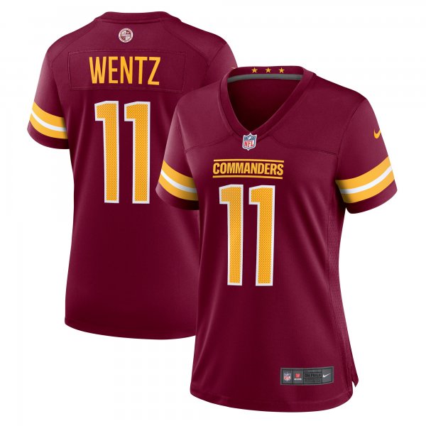 Women's Washington Commanders Carson Wentz Nike Burgundy Game Jersey