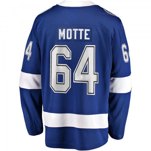 Men's Tampa Bay Lightning Tyler Motte Fanatics Blue Home Premier Breakaway Player Jersey