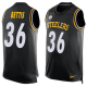 Nike Pittsburgh Steelers #36 Jerome Bettis Black Team Color Men's Stitched NFL Limited Tank Top Jersey