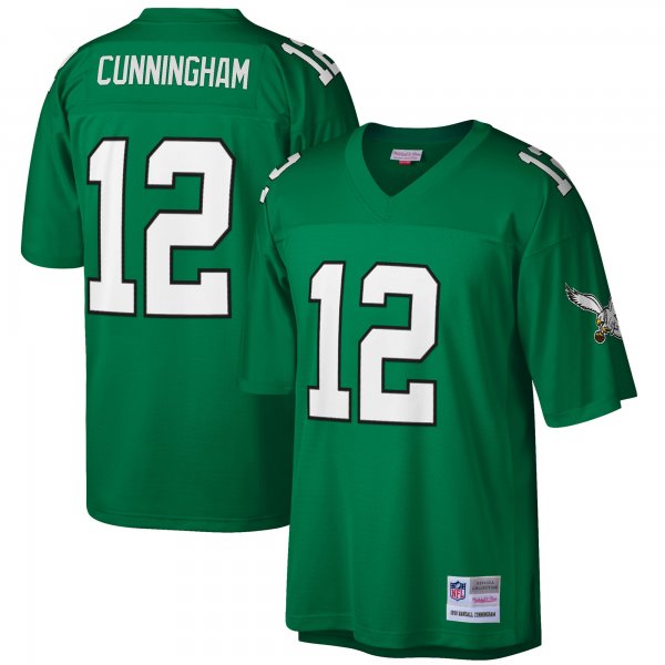 Men's Philadelphia Eagles Randall Cunningham Mitchell & Ness Kelly Green Big & Tall 1990 Retired Player Replica Jersey