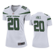 Women's Nike NFL New York Jets Breece Hall #20 White Limited Jersey