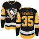 Adidas Pittsburgh Penguins #35 Tom Barrasso Black Home Stitched NHL Jersey