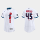 Men's Philadelphia Phillies #45 Zack Wheeler White 2021 MLB All-Star Game Jersey