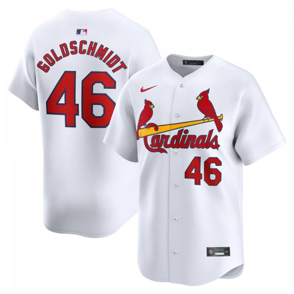 Men's St. Louis Cardinals Paul Goldschmidt Nike White Home Limited Player Jersey