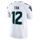 Men's Seattle Seahawks 12s Nike White Vapor F.U.S.E. Limited Jersey