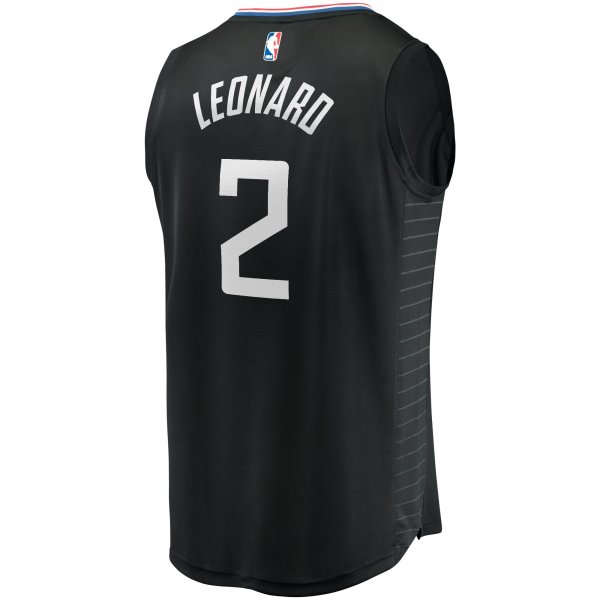 Youth LA Clippers Kawhi Leonard Fanatics Black Fast Break Player Jersey - Statement Edition