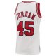 Men's Chicago Bulls Michael Jordan Mitchell & Ness White 1994-95 Hardwood Classics Player Jersey