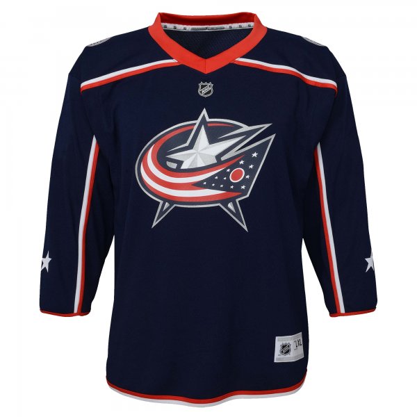 Youth Columbus Blue Jackets  Navy Home Replica Custom Jersey