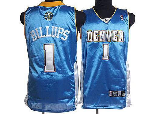 Men's Denver Nuggets #1 Chauncey Billups Stitched Baby Blue NBA Jersey