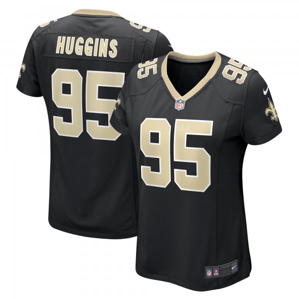 Women's New Orleans Saints Albert Huggins Nike Black Player Game Jersey