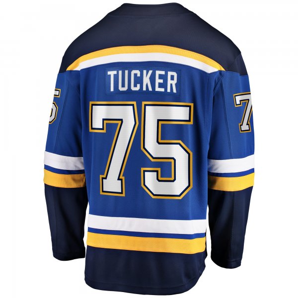 Men's St. Louis Blues Tyler Tucker Fanatics Blue Home Premier Breakaway Player Jersey