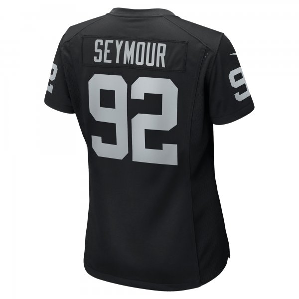 Women's Las Vegas Raiders Richard Seymour Nike Black Retired Player Game Jersey