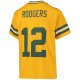 Youth Green Bay Packers Aaron Rodgers Nike Gold Inverted Team Game Jersey