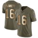 Men's Nike Las Vegas Raiders #16 Jim Plunkett Limited 2017 Salute to Service Olive Gold NFL Jersey