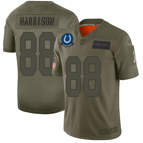 Indianapolis Colts #88 Marvin Harrison Camo Youth Stitched NFL Limited 2019 Salute to Service Jersey