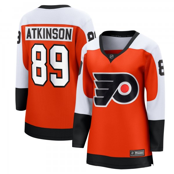 Women's Philadelphia Flyers Cam Atkinson Fanatics Orange Home Breakaway Player Jersey