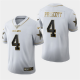 Men's Dallas Cowboys #4 Dak Prescott White 2019 100th Season Golden Edition Stitched NFL Jersey