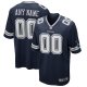 Men's Dallas Cowboys Nike Navy Custom Game Jersey