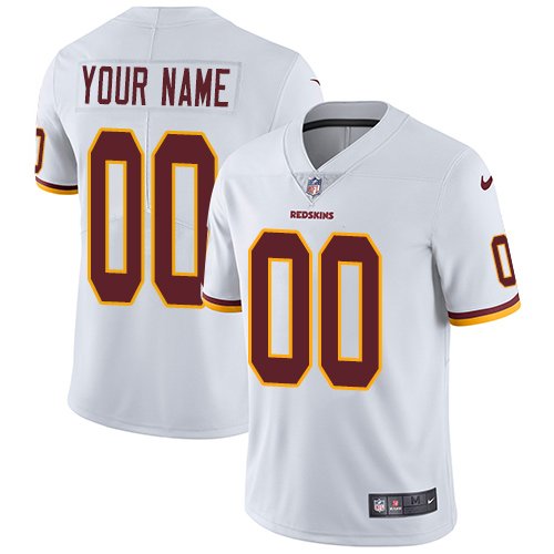 Men's Nike Washington Redskins Customized White Vapor Untouchable Custom Limited NFL Jersey