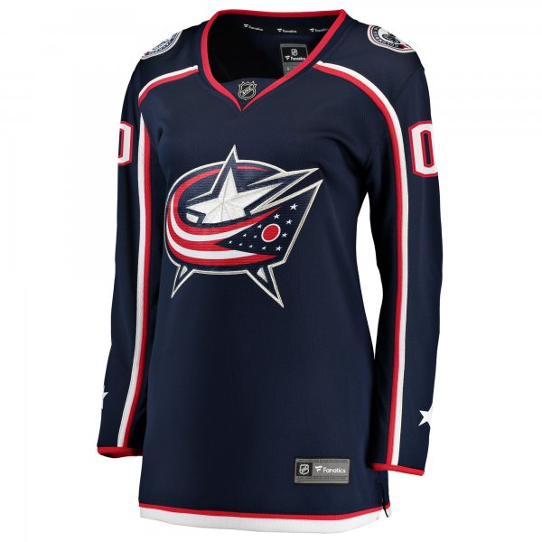 Women's Columbus Blue Jackets Fanatics Navy Home Breakaway Custom Jersey