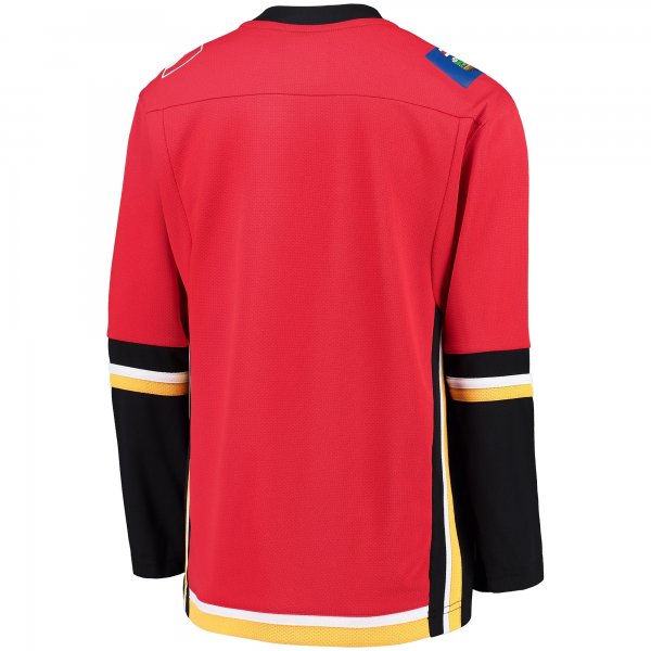 Youth Calgary Flames Fanatics Red/Black Alternate Replica Blank Jersey