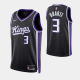 2023-24 Sacramento Kings Icon Edition #3 Chris Duarte Black Swingman Jersey