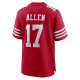 Men's San Francisco 49ers Brandon Allen Nike  Scarlet  Game Jersey