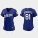 Women Los Angeles Dodgers Victor Gonzalez Royal 2021 City Connect Replica Jersey