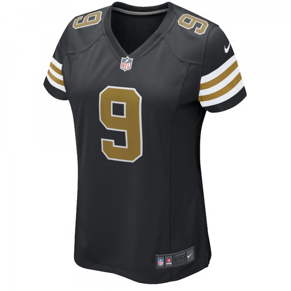 Women's Drew Brees New Orleans Saints Nike Black Alternate Game Jersey