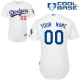 Los Angeles Dodgers White Men's Customized Cool Base MLB Jersey