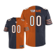 Nike Chicago Bears Customized Navy Blue/Orange Men's Stitched Elite Split Jersey