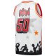 Men's Miami Heat Mitchell & Ness x Tats Cru White Hardwood Classics Fashion Jersey