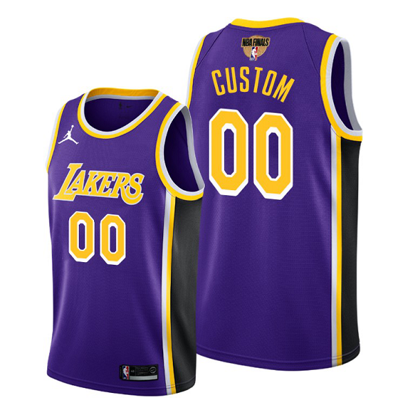 Los Angeles Lakers Custom 2020 NBA Finals Bound Purple Jersey Statement Edition