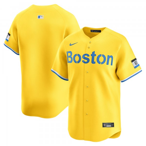 Men's Boston Red Sox  Nike Gold City Connect Limited Jersey