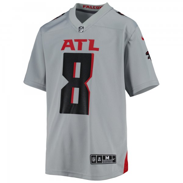 Youth Atlanta Falcons Kyle Pitts Nike Gray Inverted Game Jersey