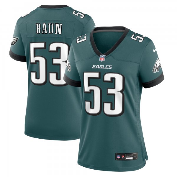 Women's Philadelphia Eagles Zack Baun Nike Midnight Green  Game Jersey