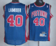 Men's Detroit Pistons #40 Bill Laimbeer Blue Throwback Stitched NBA Jersey