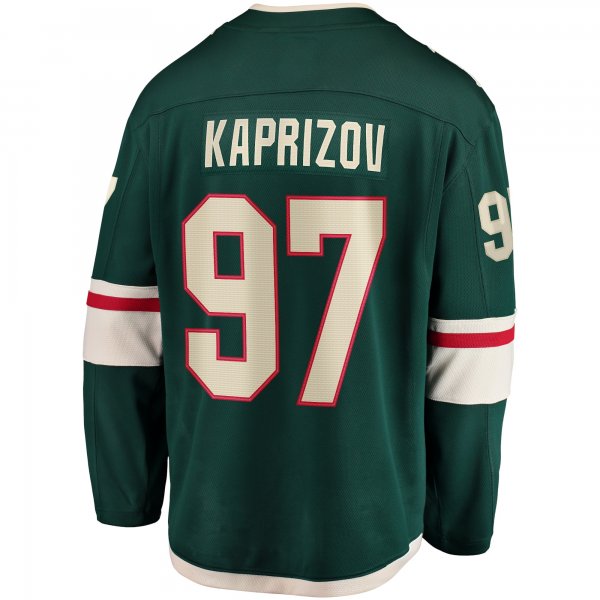 Men's Minnesota Wild Kirill Kaprizov Fanatics Green Home Breakaway Replica Jersey