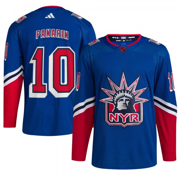 Men's New York Rangers Artemi Panarin adidas Royal Reverse Retro 2.0 Player Jersey