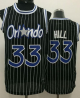 Men's Orlando Magic #33 Grant Hill Black Throwback Stitched NBA Jersey