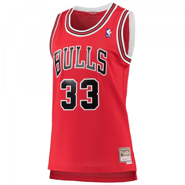 Women's Chicago Bulls Scottie Pippen Mitchell & Ness Red 1997/98 Hardwood Classics Swingman Jersey