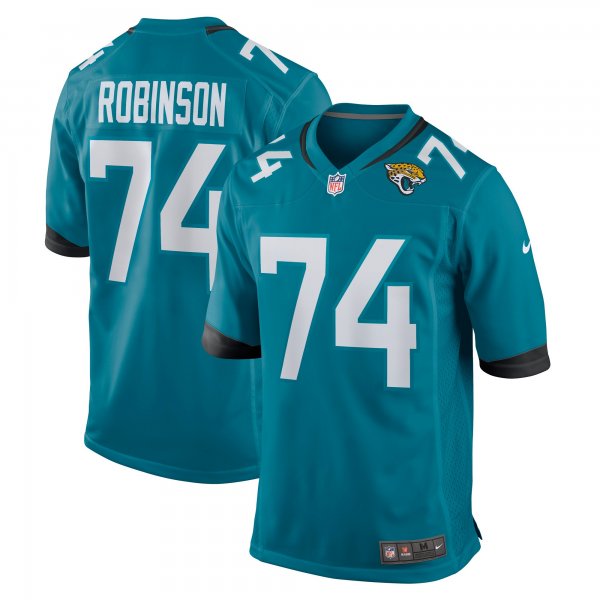 Men's Jacksonville Jaguars Cam Robinson Nike Teal Game Jersey