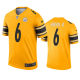 Men's Nike NFL Pittsburgh Steelers Harvin III #6 Gold Inverted Legend Jersey