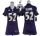 Nike Baltimore Ravens #52 Ray Lewis Purple Team Color Super Bowl XLVII Women's Stitched NFL Elite Jersey