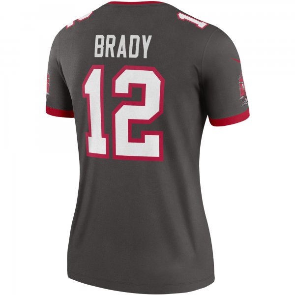 Women's Tampa Bay Buccaneers Tom Brady Nike Pewter Alternate Legend Jersey