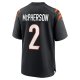 Men's Cincinnati Bengals Evan McPherson Nike Black Game Jersey