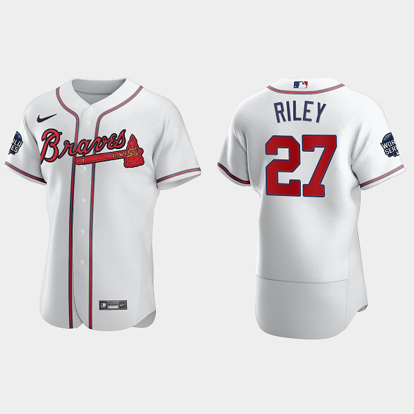 Austin Riley Atlanta Braves 2021 World Series MLB Flexbase Jersey - White