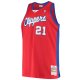 Men's LA Clippers Darius Miles Mitchell & Ness Red Hardwood Classics Swingman Jersey